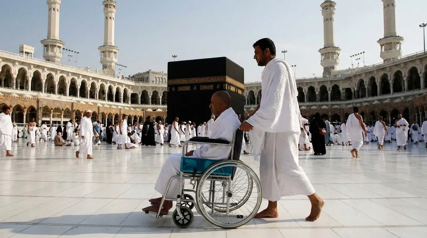 Covered accessible walkway from the Clock Tower complex to Masjid al-Haram